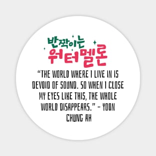 Twinkling Watermelon Korean Drama Quote Magnet